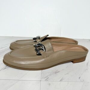 New! Blondo Brylee Tan Leather Slip On Mule 10M